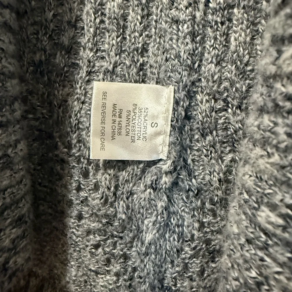 Romeo & Juliet Open Front Grey Fringe Vest (Size S) - Picture 6 of 6